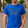 Vintage Dad Tax Definition Men Father's Day Men's Casual T-Shirt Royal Blue