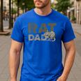 Vintage Distressed Rat Dad Men's Casual T-Shirt Royal Blue Vintage Distressed Rat Dad Men's Casual T-Shirt Royal Blue