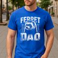 Vintage Ferret Dad Ultimate Pet Lover Ferret Owner Men's Casual T-Shirt Royal Blue