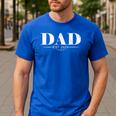 Vintage First Time Dad Est 2024 Promoted Father's Day Men's Casual T-Shirt Royal Blue Vintage First Time Dad Est 2024 Promoted Father's Day Men's Casual T-Shirt Royal Blue