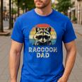 Vintage Raccoon Dad Raccoon Lovers Daddy Father's Day Men's Casual T-Shirt Royal Blue Vintage Raccoon Dad Raccoon Lovers Daddy Father's Day Men's Casual T-Shirt Royal Blue