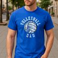 Vintage Volleyball Dad Men's Casual T-Shirt Royal Blue Vintage Volleyball Dad Men's Casual T-Shirt Royal Blue