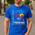 I Am Her Voice She Is My Heart Autism Awareness Daughter Dad Men's Casual T-Shirt Royal Blue I Am Her Voice She Is My Heart Autism Awareness Daughter Dad Men's Casual T-Shirt Royal Blue