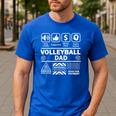 Volleyball Dad Contents Of Sports Father Men's Casual T-Shirt Royal Blue