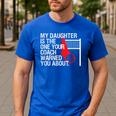 Volleyball Mom Dad Parent Shirt Daughter Player Men's Casual T-Shirt Royal Blue