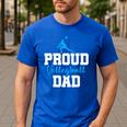 Volleyball Player Team Dad Father Proud Volleyball Dad Men's Casual T-Shirt Royal Blue Volleyball Player Team Dad Father Proud Volleyball Dad Men's Casual T-Shirt Royal Blue