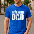 The Walking Dad Father Man Dead Retro Vintage Men Fun Men's Casual T-Shirt Royal Blue The Walking Dad Father Man Dead Retro Vintage Men Fun Men's Casual T-Shirt Royal Blue