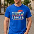 Waterski Dad Fathers Day Ski Lover Dad Water Skiing Rider Men's Casual T-Shirt Royal Blue