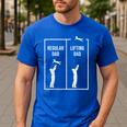 Weightlifting Workout Fitness Father Gym I Lifting Dad Men's Casual T-Shirt Royal Blue