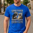 Whatever Daddy Wants Daddy Gets Raccoon Alpha Meme Men's Casual T-Shirt Royal Blue