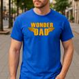 Wonder Dad Shirt Men's Casual T-Shirt Royal Blue