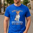 World´s Best Jack Russell Terrier Dad Dog Owner Men Men's Casual T-Shirt Royal Blue