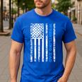 Wrestling Dad Men's Casual T-Shirt Royal Blue
