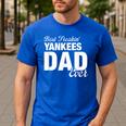 Yankees North Best Freakin' Dad Ever HS Men's Casual T-Shirt Royal Blue