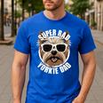 Yorkie Dad Father’s Day Yorkshire Terrier Dog Dad Men's Casual T-Shirt Royal Blue