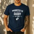 1st Time Dad EST 2026 New Dad New First Fathers Day Men's Casual T-Shirt Navy