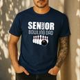 2026 Senior Bowling Dad Bowling Team Parent Helper Men's Casual T-Shirt Navy