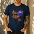 44 Biggest Fan Of Basketball Player Number 44 Dad Mom Men's Casual T-Shirt Navy