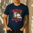 American Dad Who Wants Some Potato Salad Roger Cartoon Men's Casual T-Shirt Navy