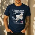 American Eskimo Dog Mom Eskie Dad Art Eskie Lover Quote Men's Casual T-Shirt Navy American Eskimo Dog Mom Eskie Dad Art Eskie Lover Quote Men's Casual T-Shirt Navy