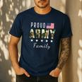 Army Graduation Proud Military Family Mom Dad Brother Sister Men's Casual T-Shirt Navy
