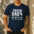 Theatre Dad Pay Drive Theatre Actress Dad Theater Father Men's Casual T-Shirt Navy Theatre Dad Pay Drive Theatre Actress Dad Theater Father Men's Casual T-Shirt Navy