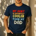 My Aunt Is Definitely Cooler Than My Dad Girl Boy Aunt Love Men's Casual T-Shirt Navy