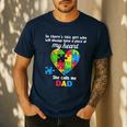 Autism Dad Of Autism Daughter Daddy Shirts Autistic Support Men's Casual T-Shirt Navy Autism Dad Of Autism Daughter Daddy Shirts Autistic Support Men's Casual T-Shirt Navy