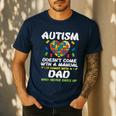 Autism Doesnt Come With Manual Dad Puzzle Awareness Men Men's Casual T-Shirt Navy