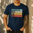 Awesome Like My Dad Men's Casual T-Shirt Navy Awesome Like My Dad Men's Casual T-Shirt Navy