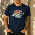 Awesome Like My Daughters Vintage Dad Quote Father Day Men's Casual T-Shirt Navy