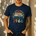 Awesome Since January 1966 60 Year Old 60th Birthday Men Dad Men's Casual T-Shirt Navy Awesome Since January 1966 60 Year Old 60th Birthday Men Dad Men's Casual T-Shirt Navy