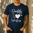 Baby Reveal Valentine Pregnancy Announce Daddy Shirt Men's Casual T-Shirt Navy