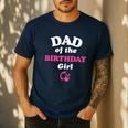 Barbie Dad Of The Birthday Girl Small Men's Casual T-Shirt Navy
