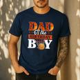 Basketball DAD Of The Birthday Boy Family Matching Men's Casual T-Shirt Navy Basketball DAD Of The Birthday Boy Family Matching Men's Casual T-Shirt Navy