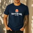 Basketball For Mom & Dad That's My Girl T-Shirt Men's Casual T-Shirt Navy