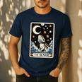 Bearded Dragon Tarot Card Beardie Mom Beardie Dad Men Women Men's Casual T-Shirt Navy Bearded Dragon Tarot Card Beardie Mom Beardie Dad Men Women Men's Casual T-Shirt Navy