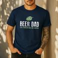 Beer Dad Shirt Cute Hops Drinking Men's Casual T-Shirt Navy