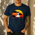 Best Bunny Dad Ever Rabbit Jumper Dad Men's Casual T-Shirt Navy