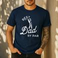 Best Dad By Par Father's Day Golf Daddy Golfing Golfer Men's Casual T-Shirt Navy