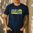 Best Dink'n Dad Ever Pickleball Men's Casual T-Shirt Navy