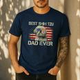 Best Shih Tzu Dad Ever Tshirt Dog Lover American Flag Men's Casual T-Shirt Navy Best Shih Tzu Dad Ever Tshirt Dog Lover American Flag Men's Casual T-Shirt Navy
