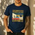 Best Siamese Cat Dad Ever Retro Vintage Sunset Men's Casual T-Shirt Navy Best Siamese Cat Dad Ever Retro Vintage Sunset Men's Casual T-Shirt Navy