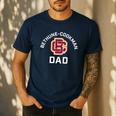 Bethune-Cookman University Wildcats Arched Dad Men's Casual T-Shirt Navy
