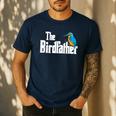 The Bird Father Bird Watching Meme Birder Dad Men's Casual T-Shirt Navy