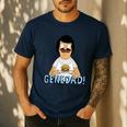 Bob's Burgers Gene Dad Portrait Men's Casual T-Shirt Navy