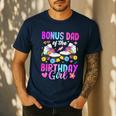 Bonus Dad Of The Birthday Girl Rolling Skate Bday Family Men's Casual T-Shirt Navy