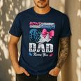 Burnouts Or Bows Your Dad Loves You Gender Reveal Men's Casual T-Shirt Navy