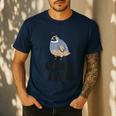 California Quail Bird Dad Quail Dad Men's Casual T-Shirt Navy California Quail Bird Dad Quail Dad Men's Casual T-Shirt Navy