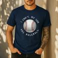 I Can't My Son Has Baseball Practice For Moms Dads T-Shirt Men's Casual T-Shirt Navy